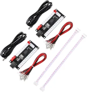 2 Player Zero Delay Generic Game Controller USB to Joystick for MAME & Raspberry Pi 1/2/3 RetroPie DIY Projects Support for SANWA Parts