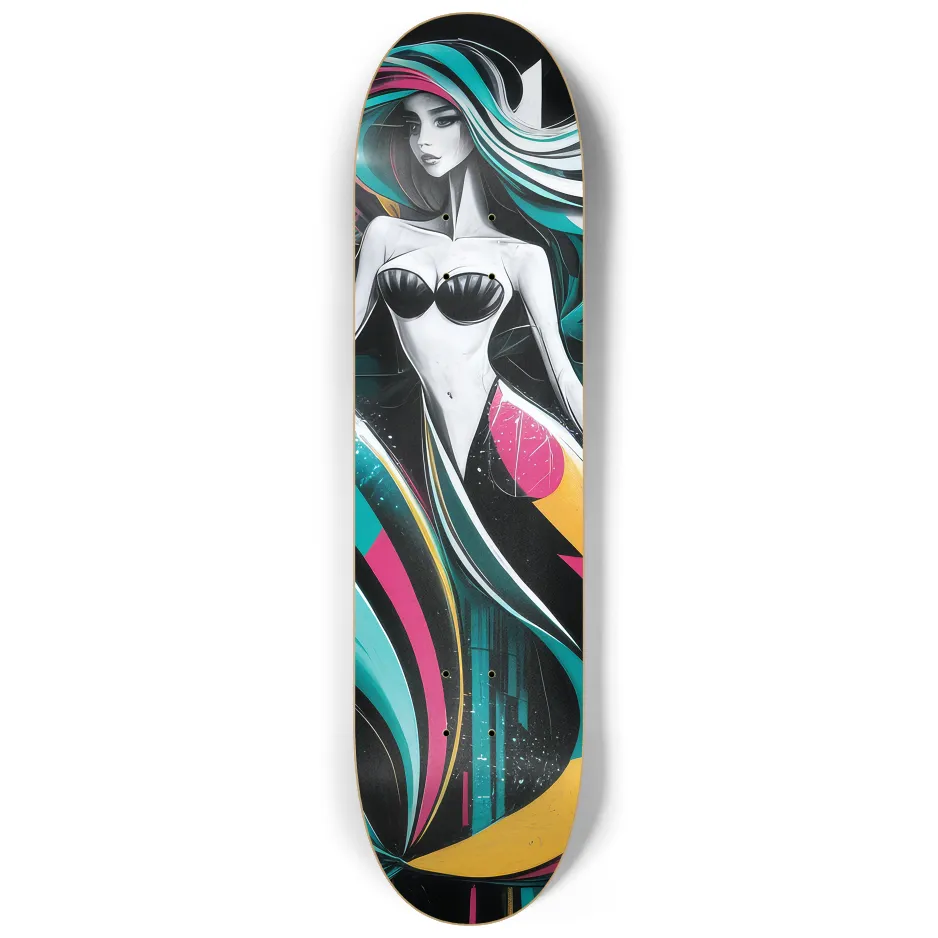2 Skateboard Series Art - Mod Mermaids
