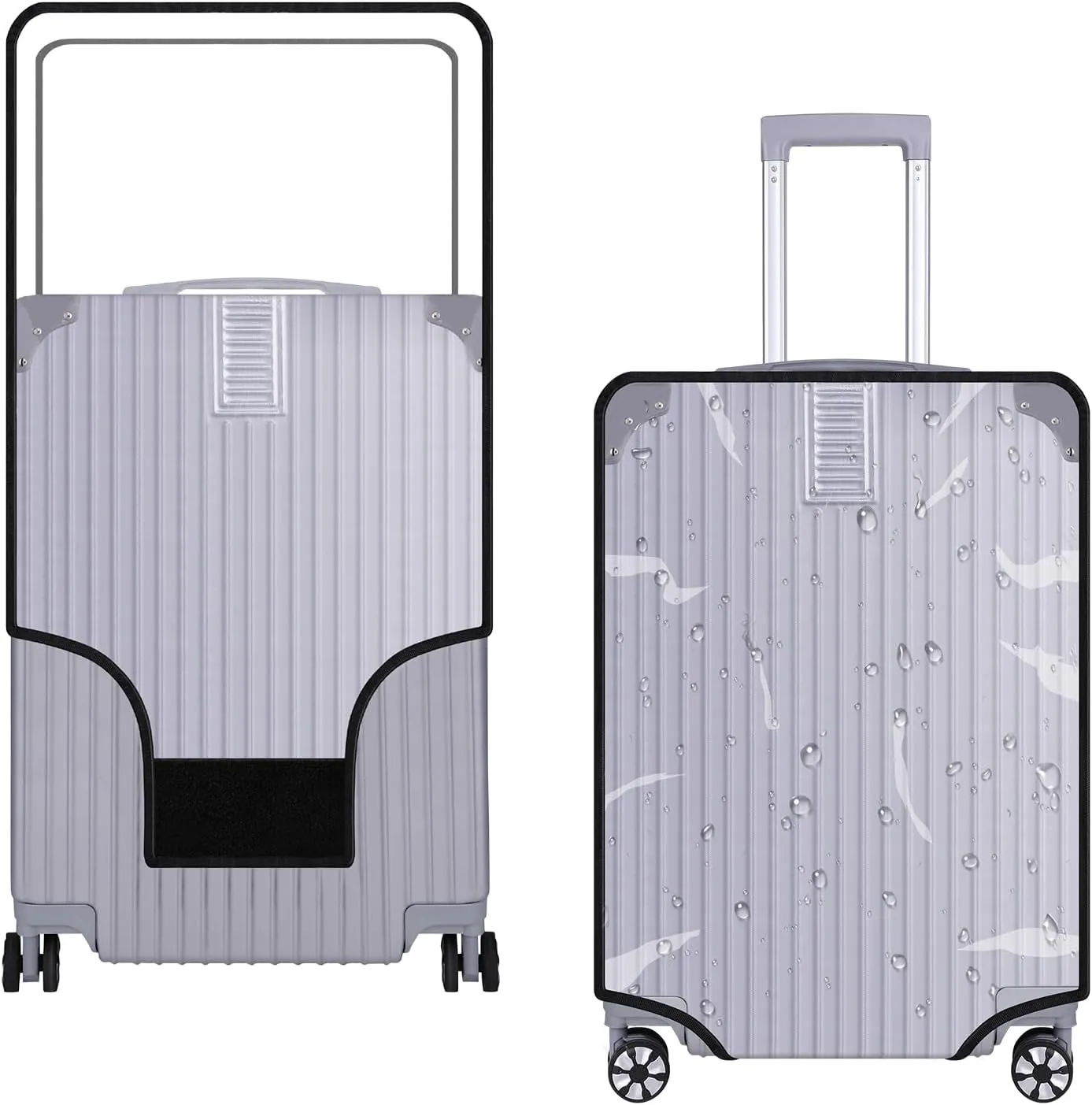 20 Inch Luggage Cover Protector Bag PVC Clear Plastic Suitcase Cover Protectors Travel Luggage Sleeve Protector