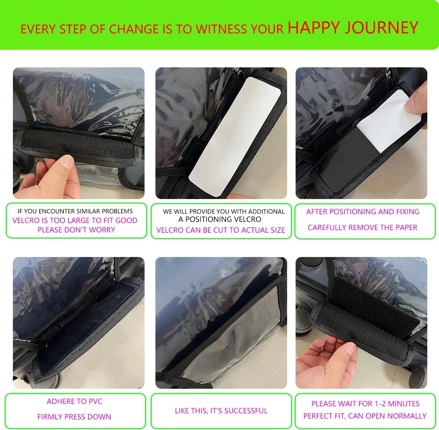20 Inch Luggage Cover Protector Bag PVC Clear Plastic Suitcase Cover Protectors Travel Luggage Sleeve Protector