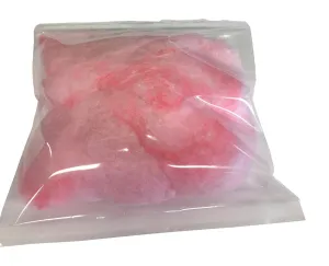 20 Small Cotton Candy Bags Single Serving Pick 2 Flavors (Strawberry Pink)
