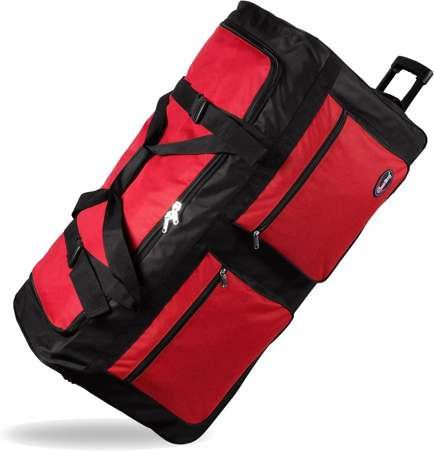 20"/30"/36"/40" Rolling Duffle Bag Travel Wheeled Luggage Suitcase (Red, 40-inch)