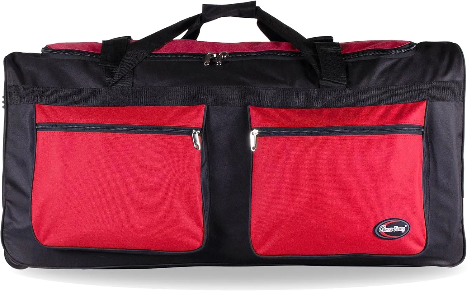 20"/30"/36"/40" Rolling Duffle Bag Travel Wheeled Luggage Suitcase (Red, 40-inch)