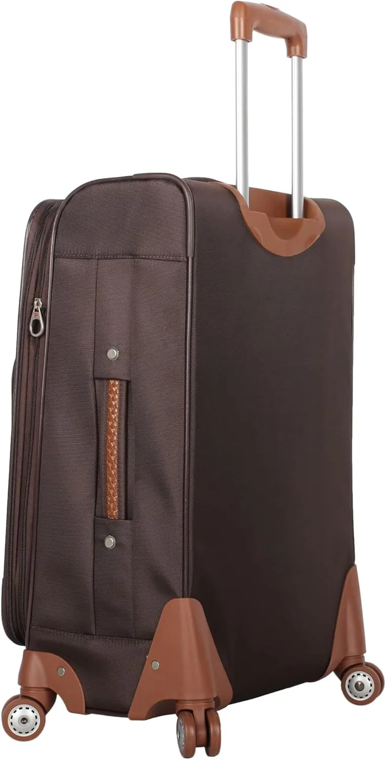 28 Inch Luggage with Spinner Wheels Softside Expandable Large Suitcase