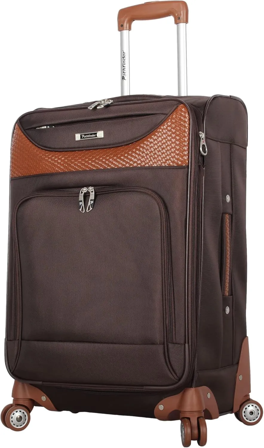 28 Inch Luggage with Spinner Wheels Softside Expandable Large Suitcase