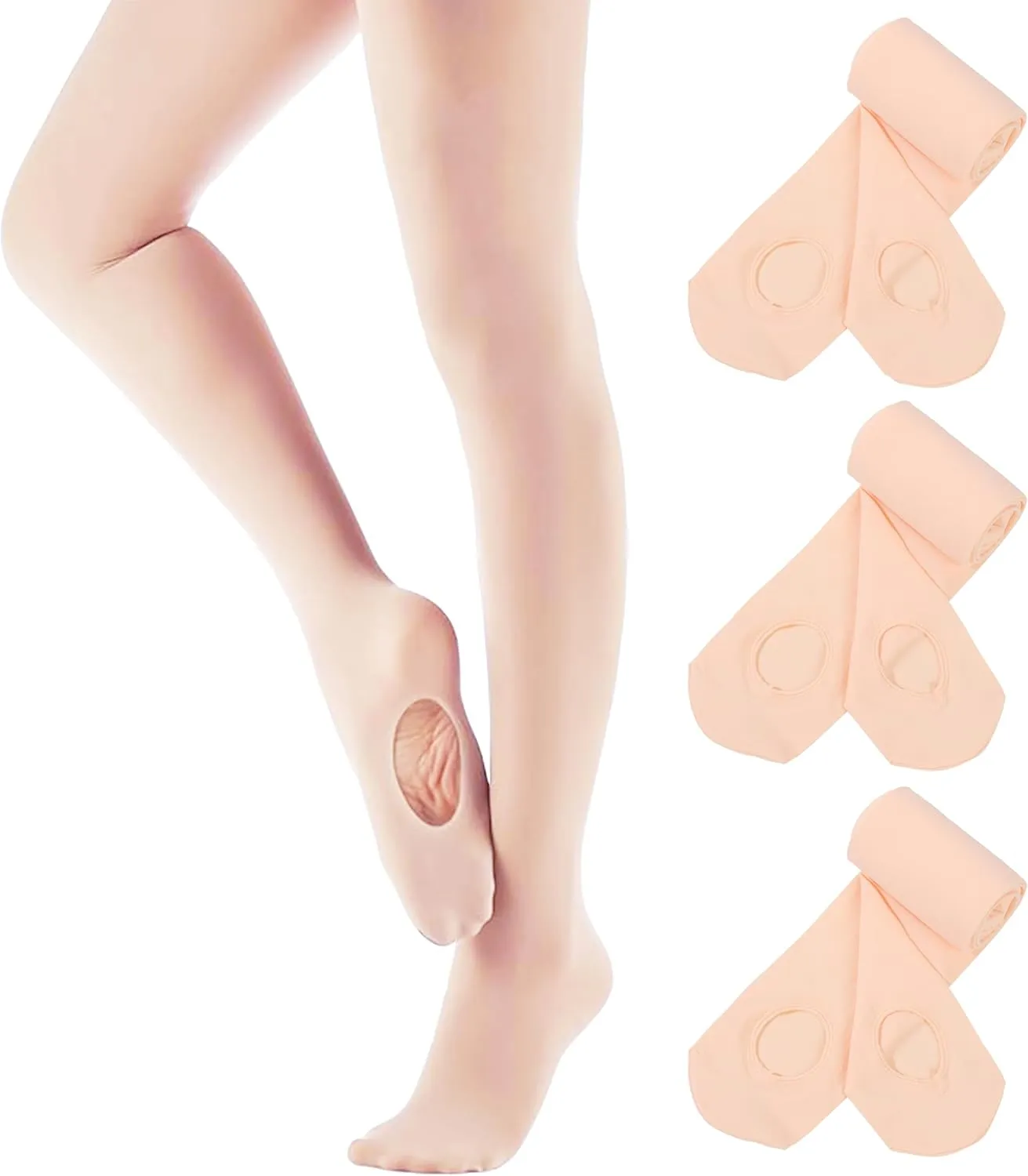 3 Pairs Ballet Dance Tights -toddler Girl Women