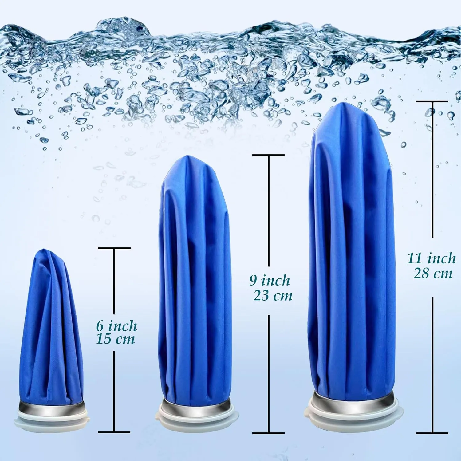 3 PCS Upgrade Ice Pack Injuries Reusable,11in & 9in & 6in Ice Bags Hot Water for Injuries, Soothe Pain and Stay Cool, Old School Style and Traditional Ice Packs, Versatile and Easy to Carry