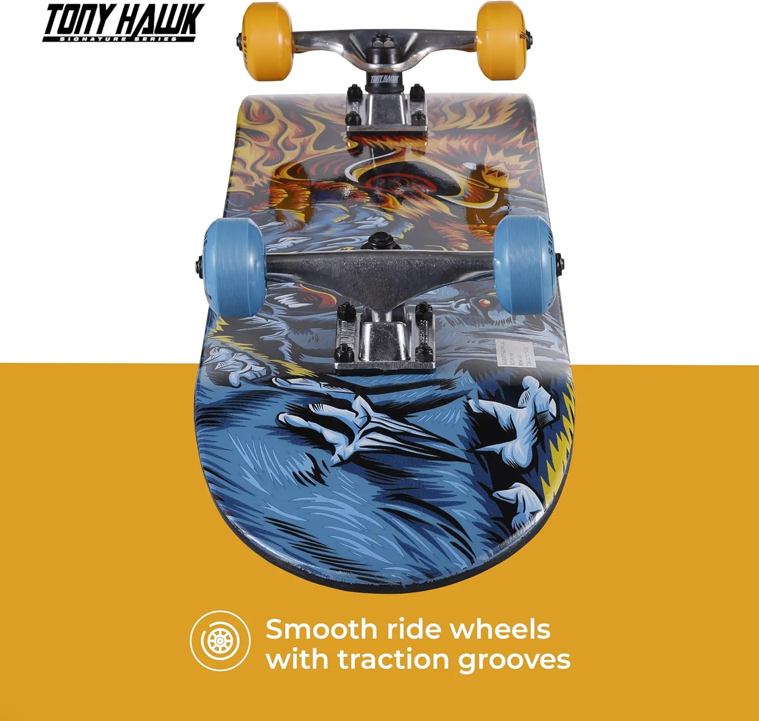 31" Skateboard - Signature Series 3 Skateboard with Pro Trucks, Full Grip Tape, 9-Ply Maple Deck, Ideal for All Experience Levels