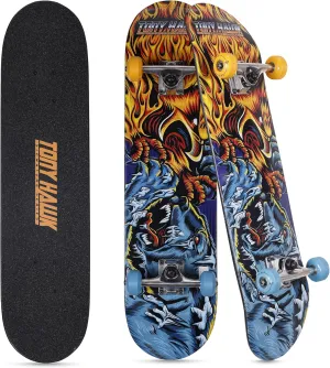 31" Skateboard - Signature Series 3 Skateboard with Pro Trucks, Full Grip Tape, 9-Ply Maple Deck, Ideal for All Experience Levels