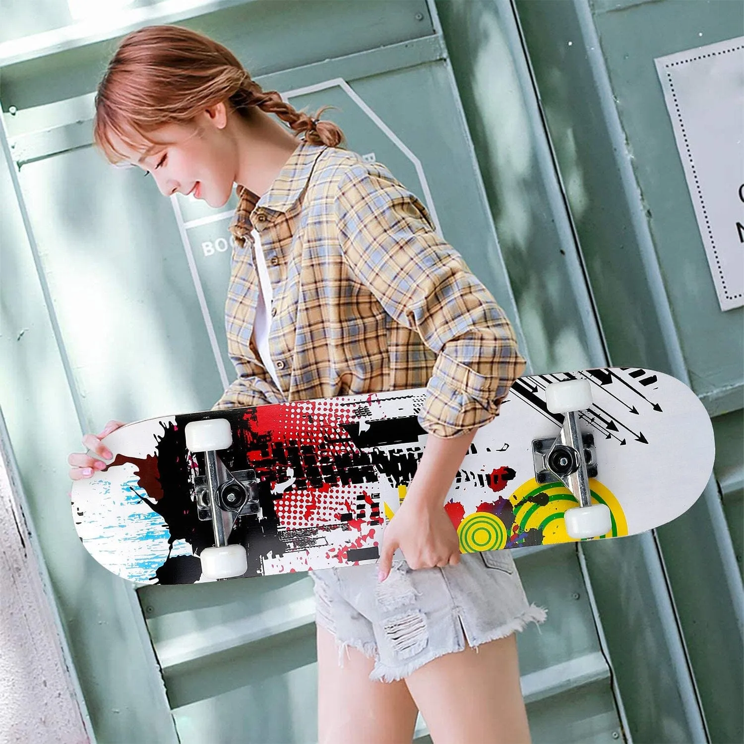 31x8in 9 Layers Maple Concave Skateboard