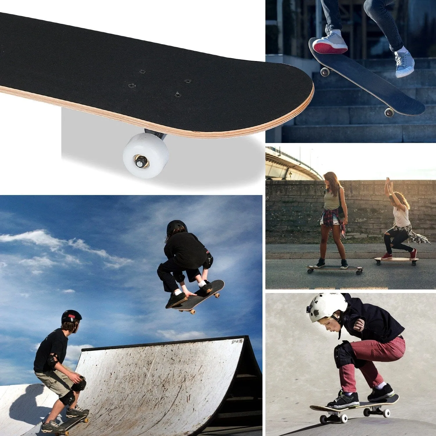 31x8in 9 Layers Maple Concave Skateboard