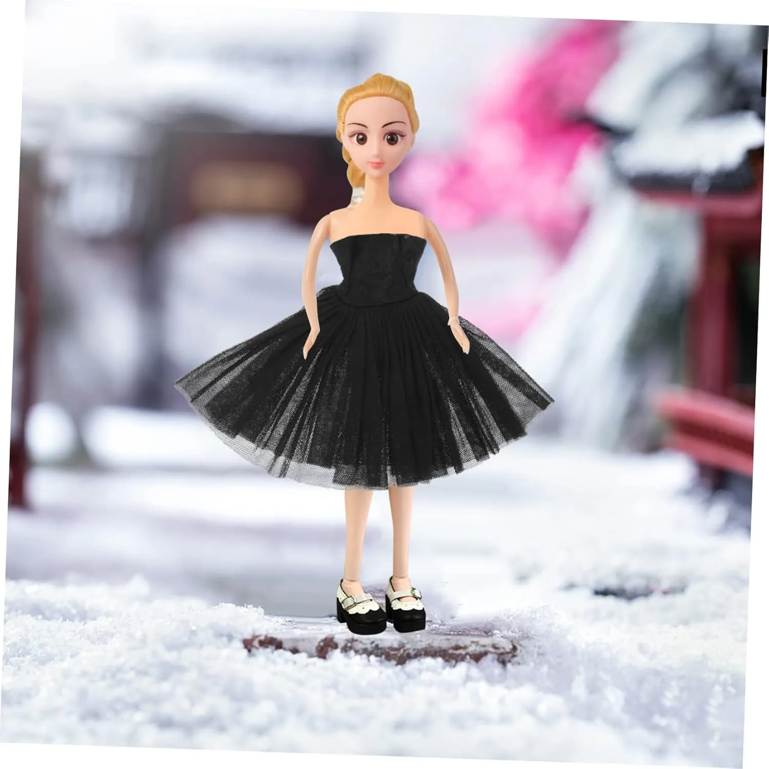 3pcs Doll Costumes Ballet Skirt Dress for Mini Dolls Reusable Wear-Resistant Boys and Girls Dress-up Accessory