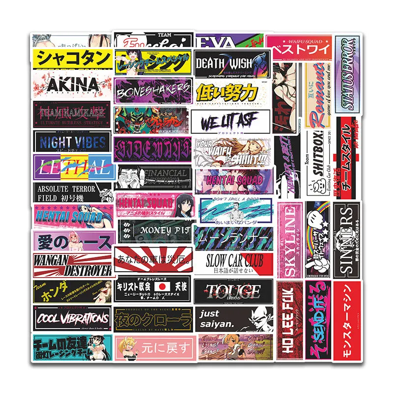 50pcs Travel City Landscape Cartoon Graffiti Sticker DIY Motorcycle Skateboard Notebook Suitcase Waterproof Sticker Decal