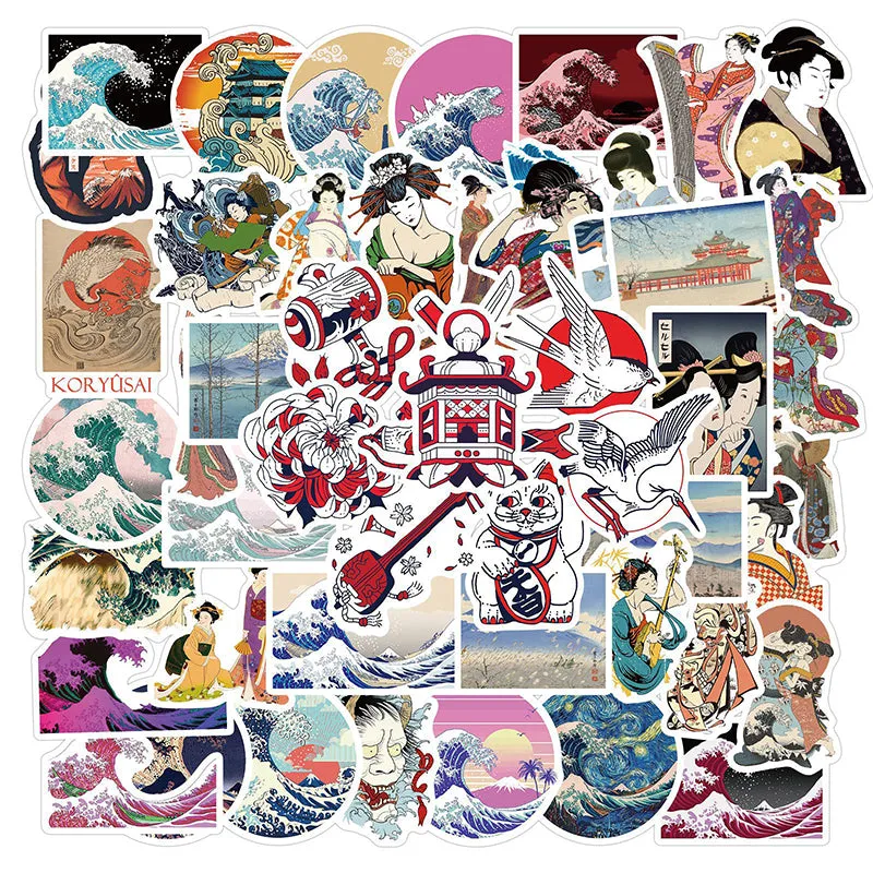 50pcs Travel City Landscape Cartoon Graffiti Sticker DIY Motorcycle Skateboard Notebook Suitcase Waterproof Sticker Decal