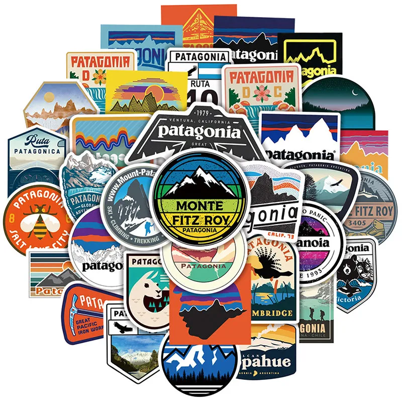 50pcs Travel City Landscape Cartoon Graffiti Sticker DIY Motorcycle Skateboard Notebook Suitcase Waterproof Sticker Decal
