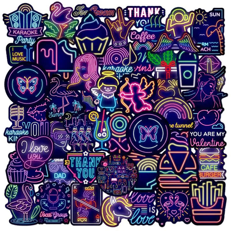 50pcs Travel City Landscape Cartoon Graffiti Sticker DIY Motorcycle Skateboard Notebook Suitcase Waterproof Sticker Decal
