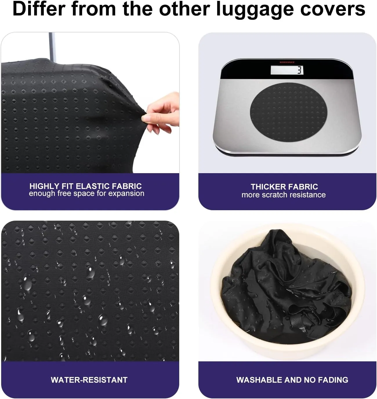 7-Mi Suitcase Cover 3D Print Design Travel Luggage Protector Trolley Case Cover 29"-30" Sleeve, BluePeacock