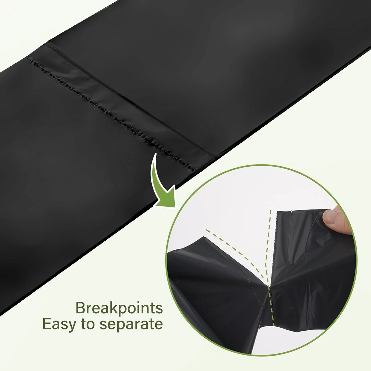 8 Gallon Trash Bags Compost Portable Toilet Bags Composting Garbage Bag Extra Thick 0.91 Mil for Camping Travel Kitchen Bathroom BPI Certified 30 Counts, Black