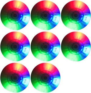 8 Packs Light Up Inline Skate Wheels, 68/70/72/76/80mm Luminous Flash Inline Skates Replacement Wheel, LED Flashing Roller Blade Wheels