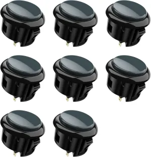8 pcs SANWA OBSF-30 Original Push Button 30mm – for MAYFLASH F300 F500 F700 Hori MadCatz Arcade Jamma Video Game & Arcade Joystick Games Console