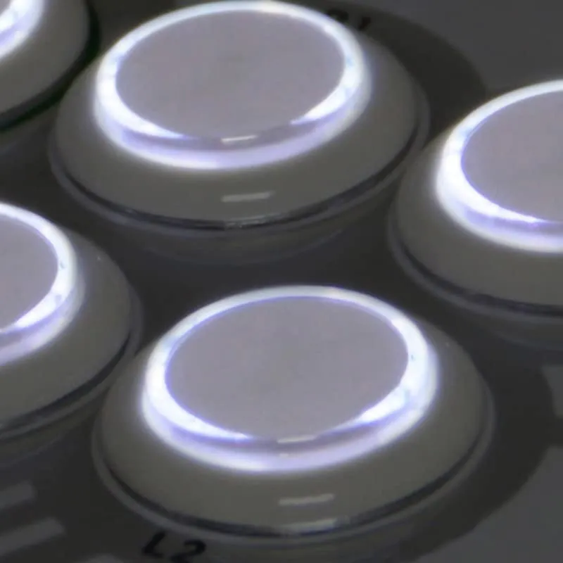 (8PCS 30MM white button with white LED) Original Qanba Illuminated Push Button 30mm Qanba Sanp In LED Buttons for Arcade Machine DIY Cabinet Machine JAMMA