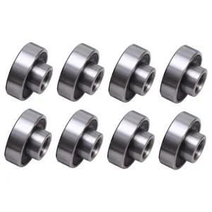 8pcs Integrated Skateboard Wheel Bearings High Performance Black Sealed Bearings for Smooth Skating Low Noise and Durability for Skateboard Roller Skating and Scooters
