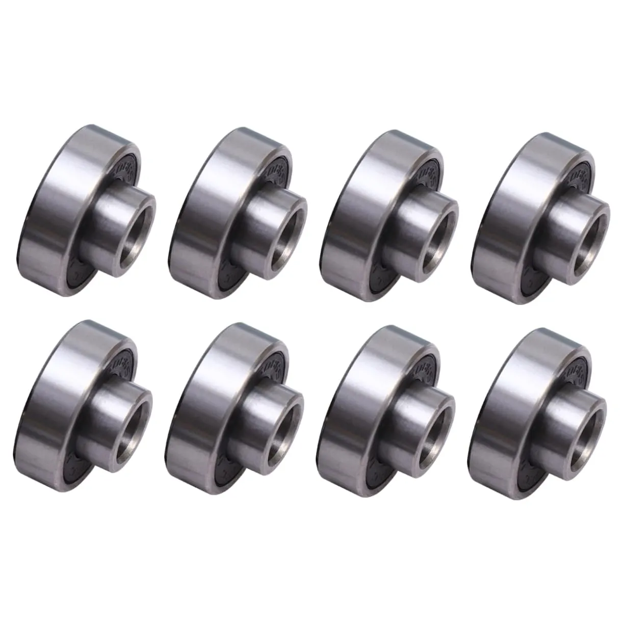 8pcs Integrated Skateboard Wheel Bearings High Performance Black Sealed Bearings for Smooth Skating Low Noise and Durability for Skateboard Roller Skating and Scooters