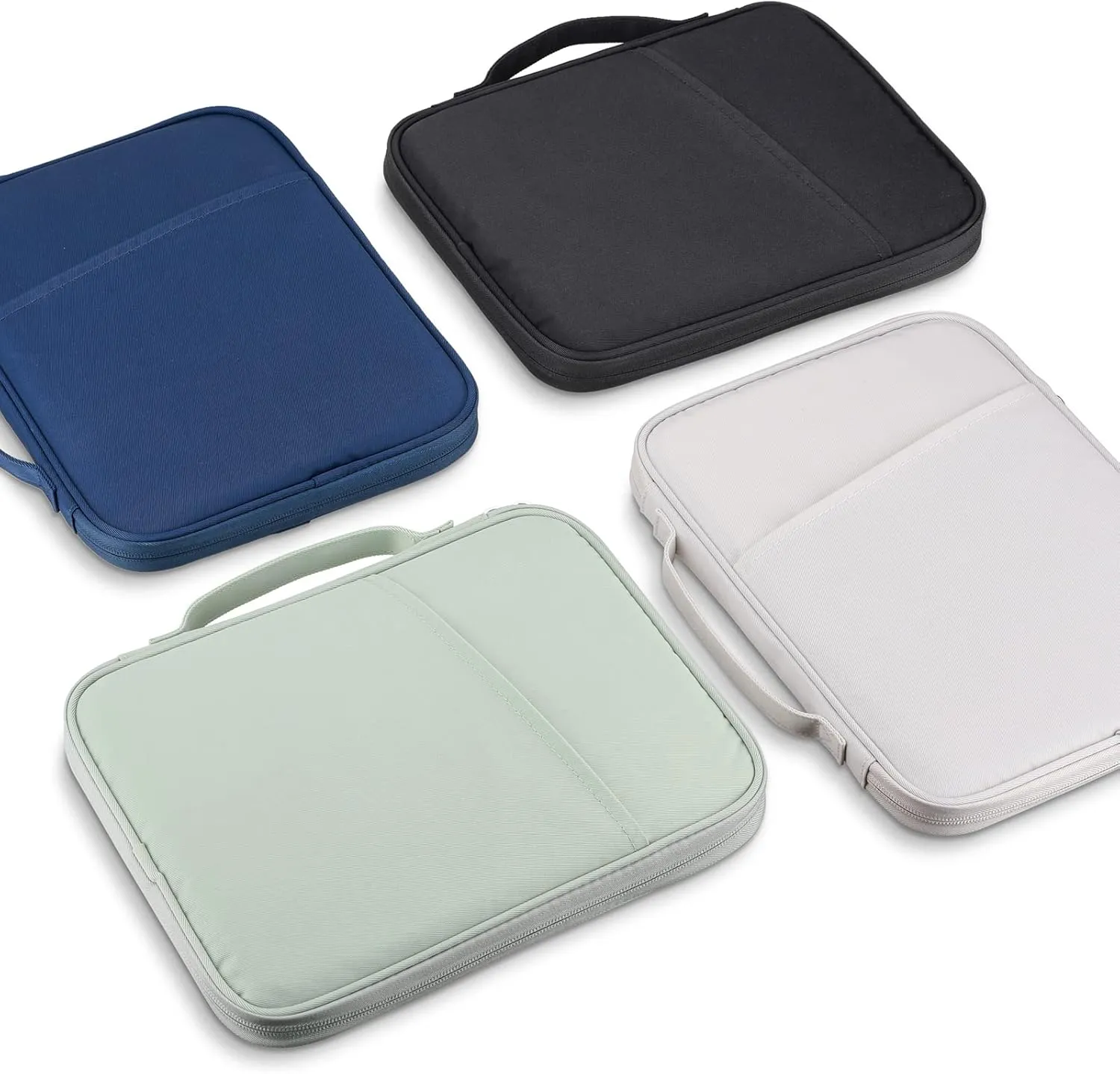9-11 Inch iPad Carrying Case, Padded Travel Tablet Sleeve Bag for iPad Pro 11-in (M4), iPad 10.9 (10th Gen), iPad Air 11-in (M2), Galaxy Tab S9/S8 (Black-11)