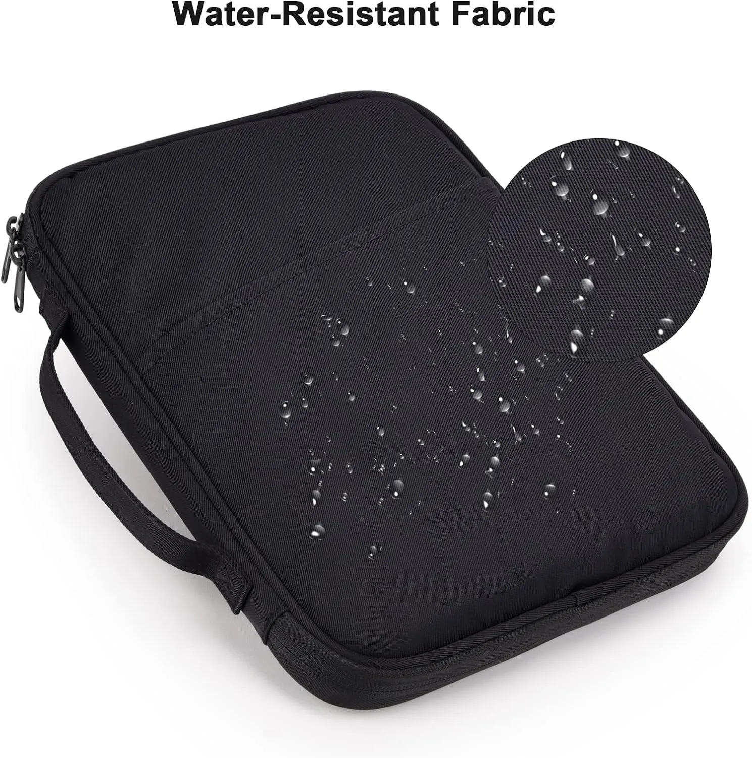 9-11 Inch iPad Carrying Case, Padded Travel Tablet Sleeve Bag for iPad Pro 11-in (M4), iPad 10.9 (10th Gen), iPad Air 11-in (M2), Galaxy Tab S9/S8 (Black-11)