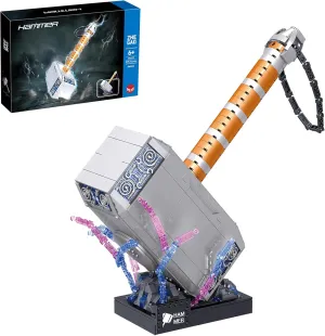 975PCS Thor Battle Hammer Building Blocks Toys,Creative Super Hero Building Set, Best Gift for 6  Boys, Girls or Adults