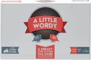 A Little Wordy by Exploding Kittens - 2 Players - Ages 10  - 15 Minutes to Play - Letter Tile Word Game for Adults and Teens, Ideal for Date Night Game or Couples Fun