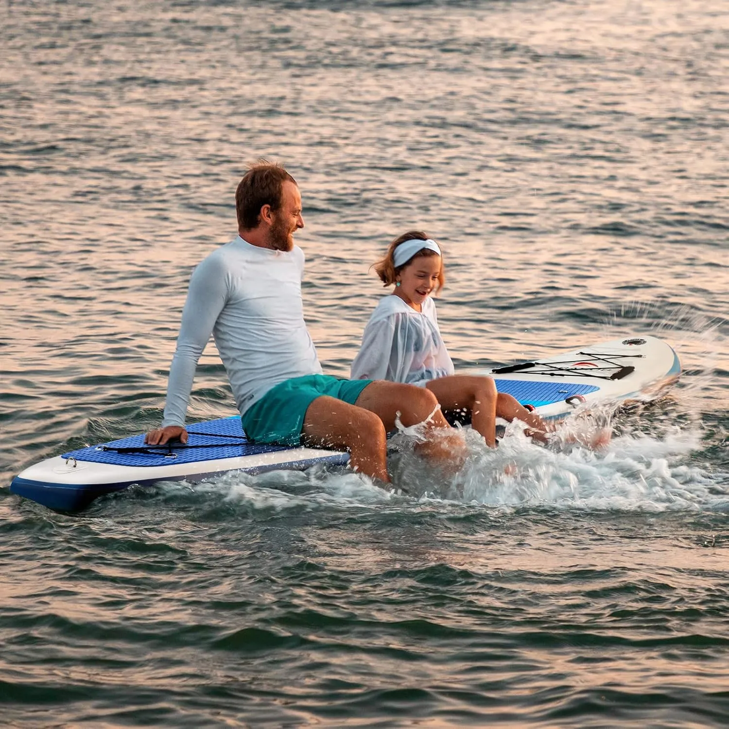Abahub Inflatable SUP, Wide 10'6" x 31"/34" x 10'6" iSUP, Blue Standup Paddleboard with Adjustable SUP Kayak Paddle, for Yoga, Paddle Board, Kayaking, Surf, Canoe, Fishing