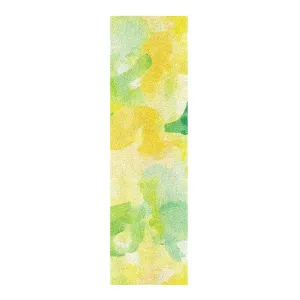 Abstract Watercolor Lemon Yellow Light Green Grip Tape roll Skateboard Tear-Proof Grip Tape for pro Scooters longboards Grip Tape Waterproof Mini Cruiser Skateboard Grip, 33×9 Inch