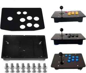 Acrylic Panel and Case Joystick DIY Set Kits Replacement for Arcade Game Machine Cabinet Controller DIY Kit