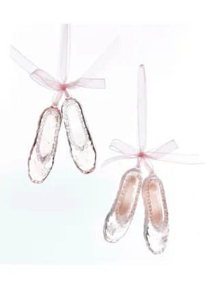 Acrylic Pink Ballet Shoes Ornament