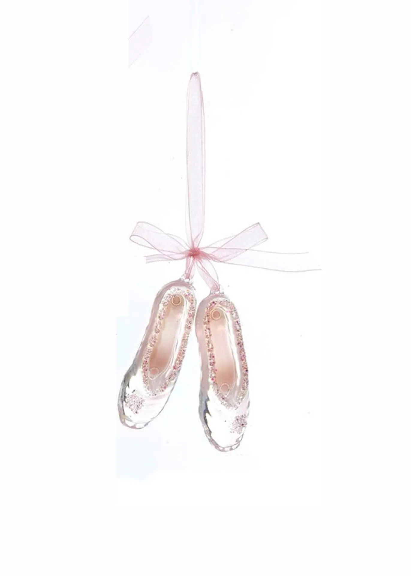 Acrylic Pink Ballet Shoes Ornament