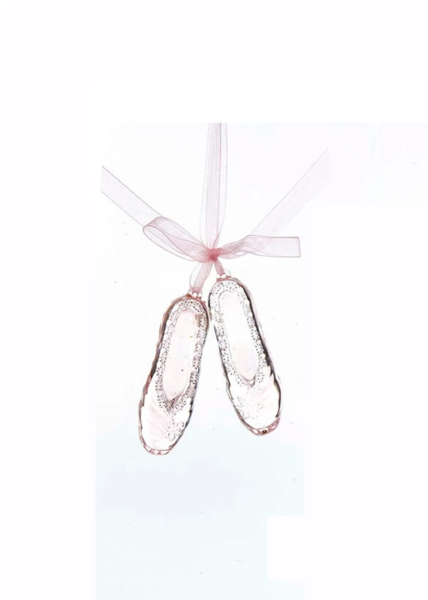 Acrylic Pink Ballet Shoes Ornament