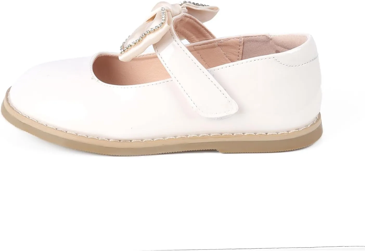 ADAMUMU Toddler Dress Shoes Flower Girl Shoes for Weeding Cute Toddler Mary Jane Shoes Lace Flore Ballet Flat for Walking, Jumping