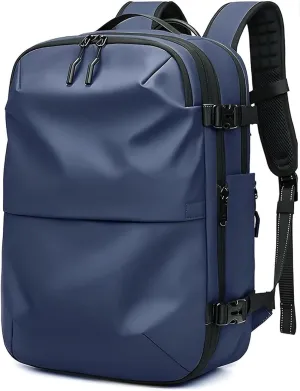 Aeropack Backpack, 60L Aeropack Zoom Vacuum Compression Backpack, Multifunctional Waterproof Expandable Anti-Theft Backpack for Travel (Blue-2.0, Without Air Pump)
