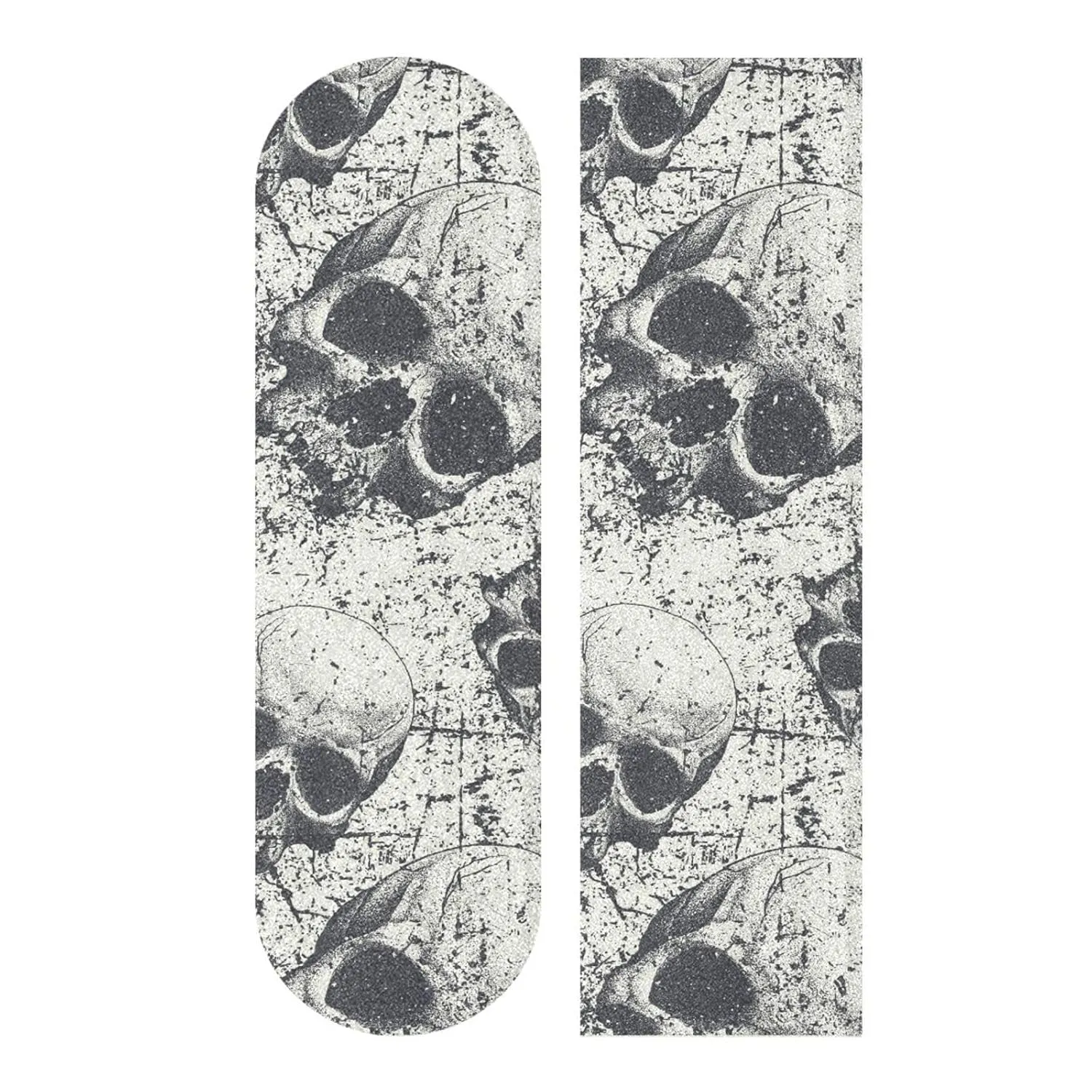 ALAZA Skull Skeleton Grunge Skateboard Grip Tape Sheets 44"X 10" Graphic Longboard Griptape Bubble Free Anti-Slip Scooter Deck Sand Paper for Rollerboard
