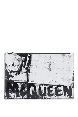 Alexander Mcqueen Graffiti Flat Pouch