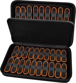 ALKOO Case Compatible with TECH DECK Ultra DLX Fingerboard 4-Pack, also Holds 38PCS for HOMETALL/for Teak Tuning/for GoldenPlayer/for TIME4DEALS/ for Gr8ware Collectible Mini Skateboards (L) (Black)