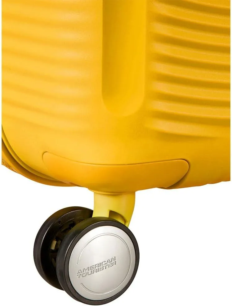 American Tourister Unisex-Adult's Soundbox, Yellow (Golden Yellow), Spinner M EXP (67 cm-71.5/81 L)