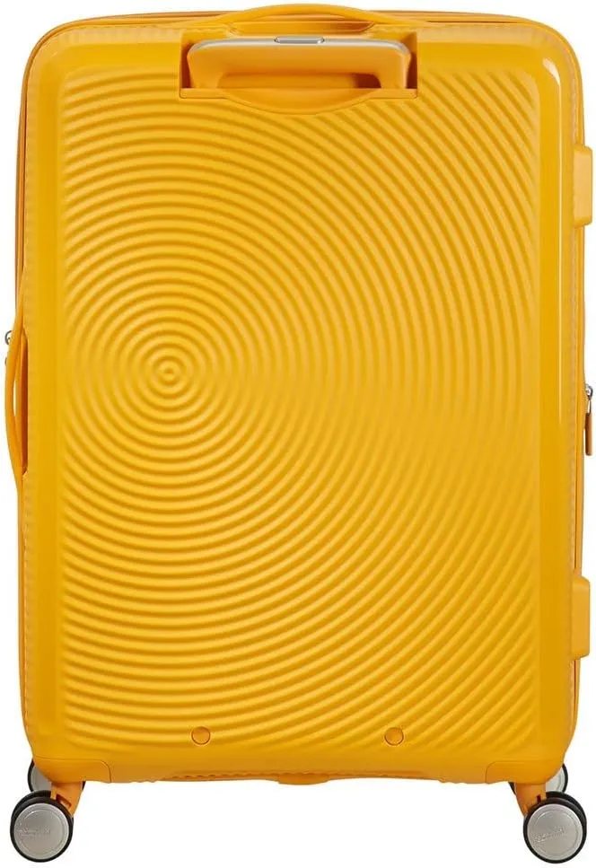 American Tourister Unisex-Adult's Soundbox, Yellow (Golden Yellow), Spinner M EXP (67 cm-71.5/81 L)