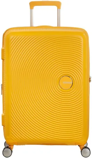 American Tourister Unisex-Adult's Soundbox, Yellow (Golden Yellow), Spinner M EXP (67 cm-71.5/81 L)
