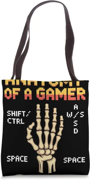 Anatomy Of A Gamer Retro Gamer Tote Bag