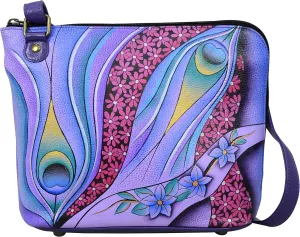 Anna by Anuschka Crossbody Organizer Bag - Genuine Leather