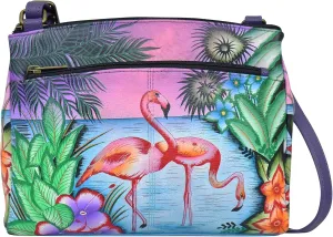 Anna by Anuschka Crossbody Organizer Bag-Leather