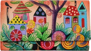 Anna by Anuschka womens 1860 Wallet, Village of Dreams, 4 x 7.5 US