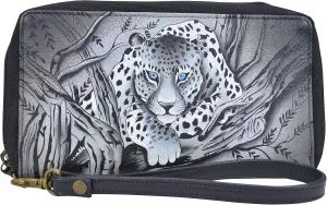 Anna by Anuschka Women's Hand-Painted Genuine Leather Wristlet Organizer